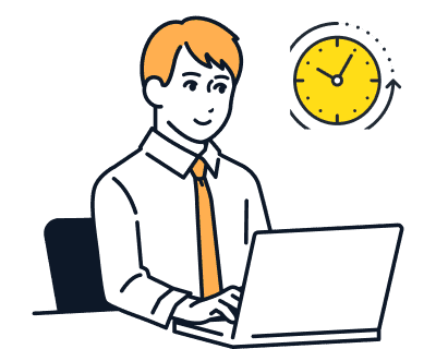 職員の負担が軽減してる図